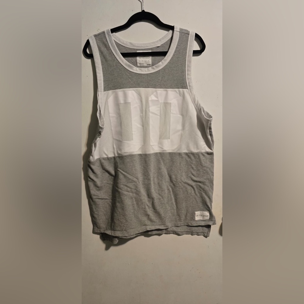 On the Byas Heather Gray Tank Top